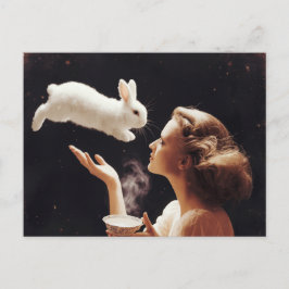 Tee mit der sonnigen Surreal Postkarte