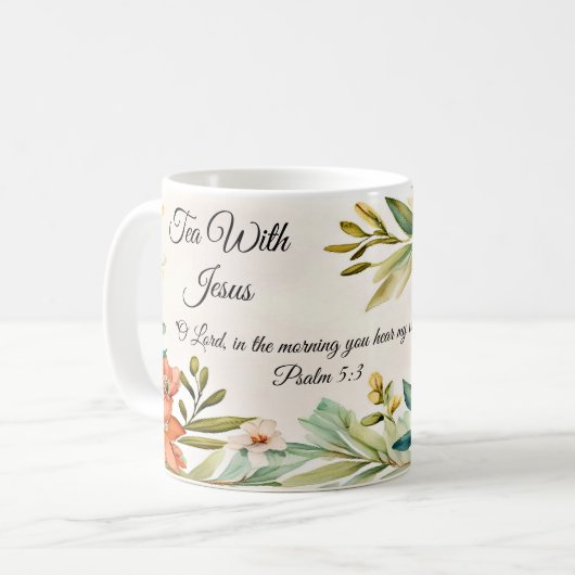 Tee mit Jesus (oder anpassen) Kaffeetasse (Vorderseite Links)