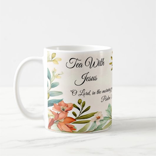 Tee mit Jesus (oder anpassen) Kaffeetasse (Links)