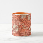 Tee mit Milch Mandarine Orange Tasse (Zentrum)