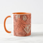 Tee mit Milch Mandarine Orange Tasse (Links)