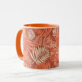 Tee mit Milch Mandarine Orange Tasse (Vorderseite Links)