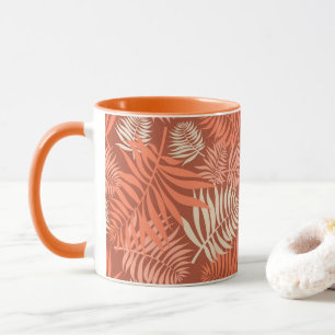Tee mit Milch Mandarine Orange Tasse