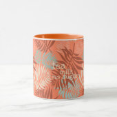 Tee mit Milch Orange Mandarine Tasse (Zentrum)