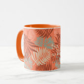 Tee mit Milch Orange Mandarine Tasse (Vorderseite Links)