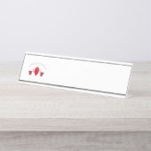 Tee mit mir schreibtischnamensplakette (Vorderseite )