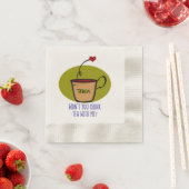 Tee mit mir trinken serviette (Beispiel)
