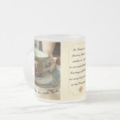 Tee mit Puppen Mattierte Tasse aus Glas (Vorderseite Links)