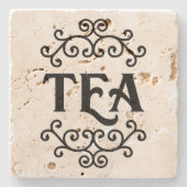 Tee mit Scroll - Untersetzer (Vorderseite)