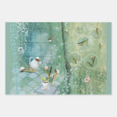 Tee mit Tulips, die Papierblätter herstellen Geschenkpapier Set (Vorderseite)