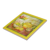 Tee mit Zitrone Keramik Tile Fliese (Seite)