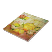Tee mit Zitrone Keramikfliese (Seite)