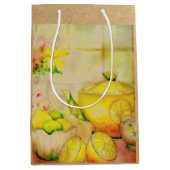 Tee mit Zitrone mittelgroße Geschenktüte (Vorderseite)