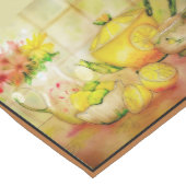Tee mit Zitronenmittelläufer Kurzer Tischläufer (Ecke)