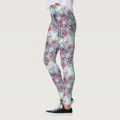 Tee Moderne rosa Rose Blue Gray Gray Pastel Lights Leggings (Links)