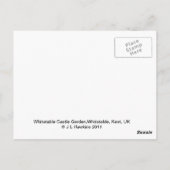 Tee Muffin Snacks Postkarte (Rückseite)