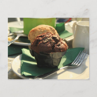 Tee Muffin Snacks Postkarte