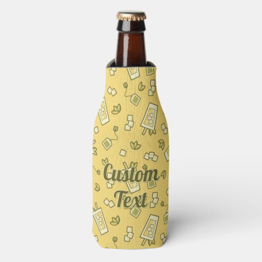 Tee-Muster Flasche Cooler Flaschenkühler (Flaschenvorderseite)