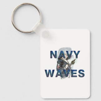 TEE Navy Wellen Schlüsselanhänger