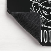 Tee-nicht-Krieg-Doodle-Kunst Tee Drinker Zitat Mousepad (Ecke)