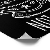 Tee-nicht-Krieg-Doodle-Kunst Tee Drinker Zitat Poster (Ecke)