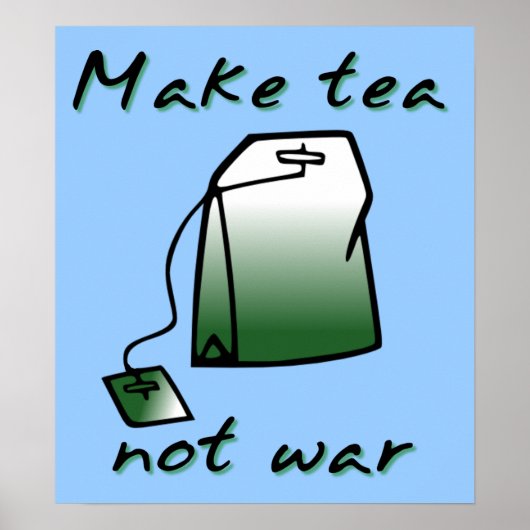 Tee nicht kriegslustiges Poster drucken Spaß signi (Vorne)