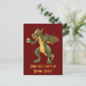 Tee oder Coffee Dragon Postkarte (Stehend Vorderseite)