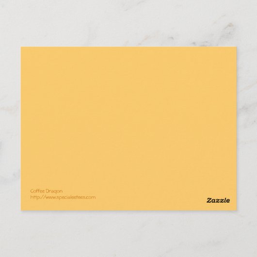 Tee oder Coffee Dragon Postkarte (Rückseite)