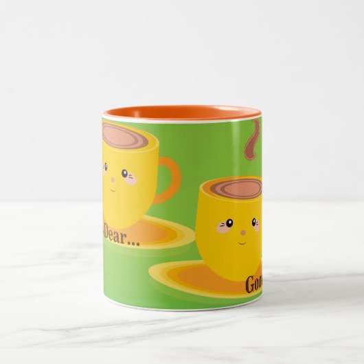 Tee oder Kaffee geweckt Elegante Tasse (Mittel)