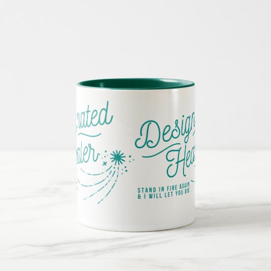 Tee oder Kaffee-Tasse für D&D-Ventilatoren Zweifarbige Tasse (Mittel)