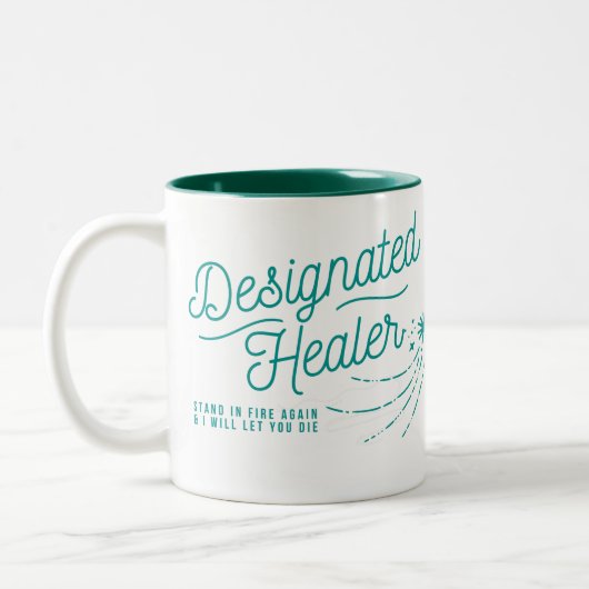 Tee oder Kaffee-Tasse für D&D-Ventilatoren Zweifarbige Tasse (Links)