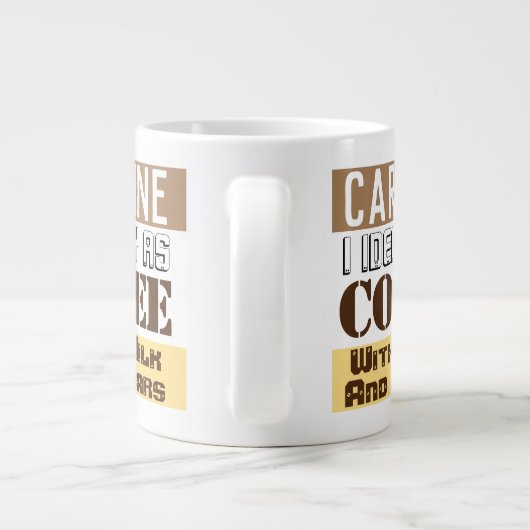 Tee- oder Kaffeeanleitung mit Namen Jumbo-Tasse (Rückseite)