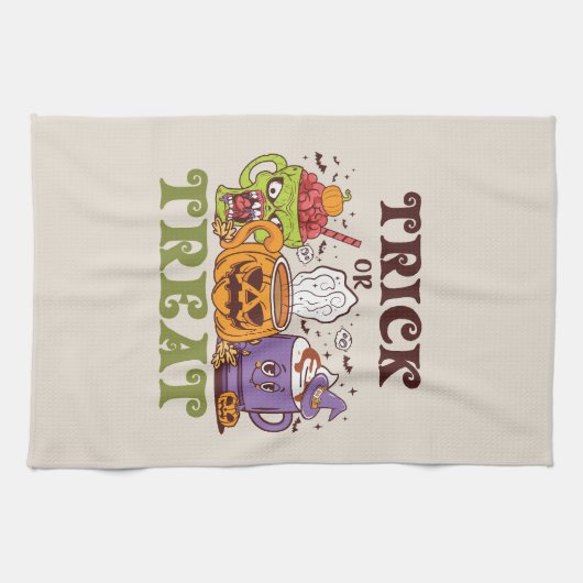 Tee- oder Kaffeelocht Geschirrtuch (Horizontal)