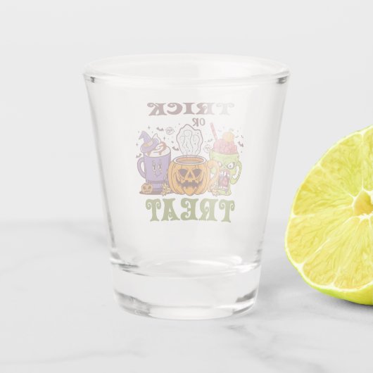 Tee- oder Kaffeelocht Schnapsglas (Rückseite)