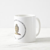 Tee- oder Kaffeemug mit Buddha-Zitat Kaffeetasse (VorderseiteRechts)