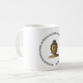 Tee- oder Kaffeemug mit Buddha-Zitat Kaffeetasse (Vorderseite Links)