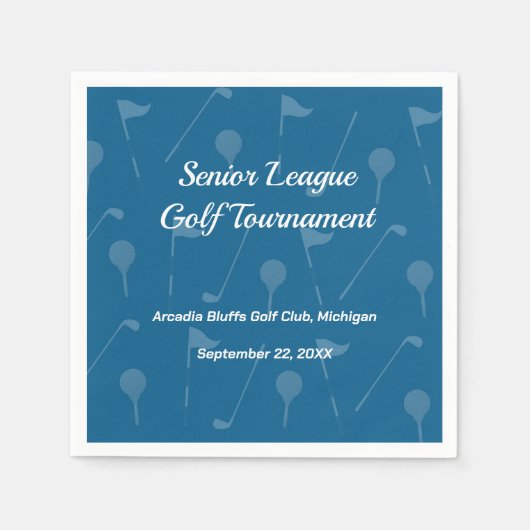 Tee Off in Style - Golf Party Tableware Serviette (Vorderseite)