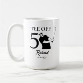 Tee Off Start of A New Era Men's 50th Birthday Kaffeetasse (Links)