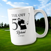Tee Off Start of A New Era Men's 50th Birthday Kaffeetasse