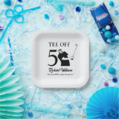 Tee Off Start of A New Era Men's 50th Birthday  Pappteller (Party)