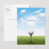 Tee Off Time Postkarte (Vorne/Hinten)
