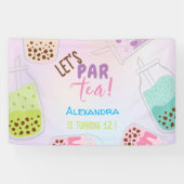 Tee par bobba tea Geburtstag Banner (Horizontal)