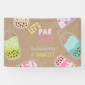 Tee par bobba tea Geburtstag Banner (Horizontal)