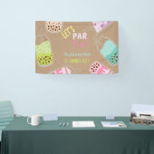 Tee par bobba tea Geburtstag Banner (Messe)