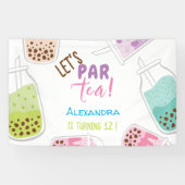Tee par bobba tea Geburtstag Banner (Horizontal)