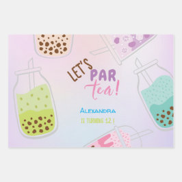 Tee par bobba tea Geburtstag Geschenkpapier Set