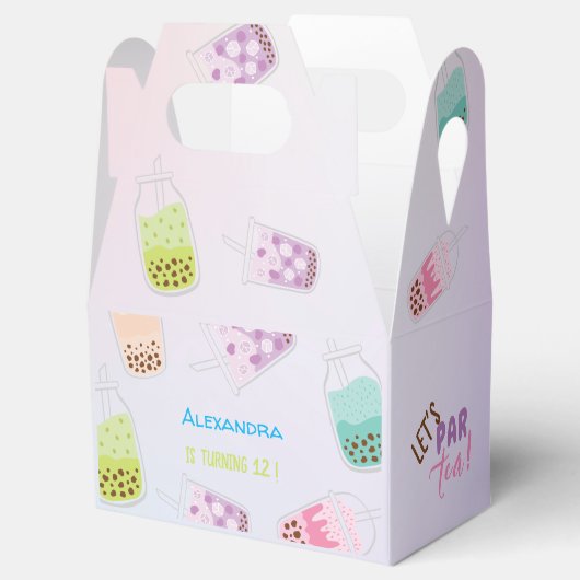 Tee par bobba tea Geburtstag Geschenkschachtel (Geöffnet)