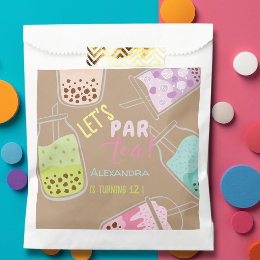 Tee par bobba tea Geburtstag Geschenktütchen