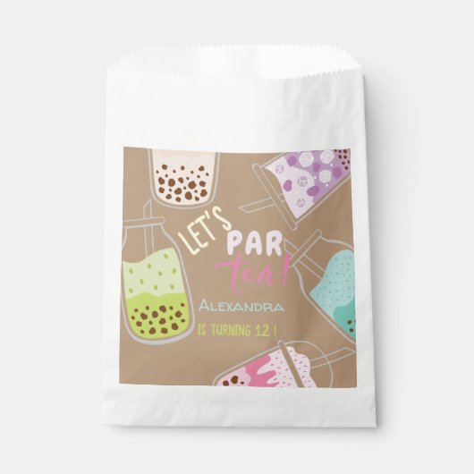 Tee par bobba tea Geburtstag Geschenktütchen (Vorderseite)