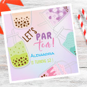 Tee par bobba tea Geburtstag Serviette